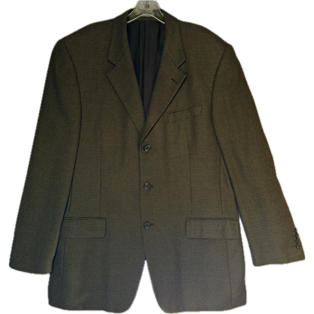 Ing Loro Piana of Italy Luxurious 100% Cashmere Jacket Blazer Men 44 Brown Black